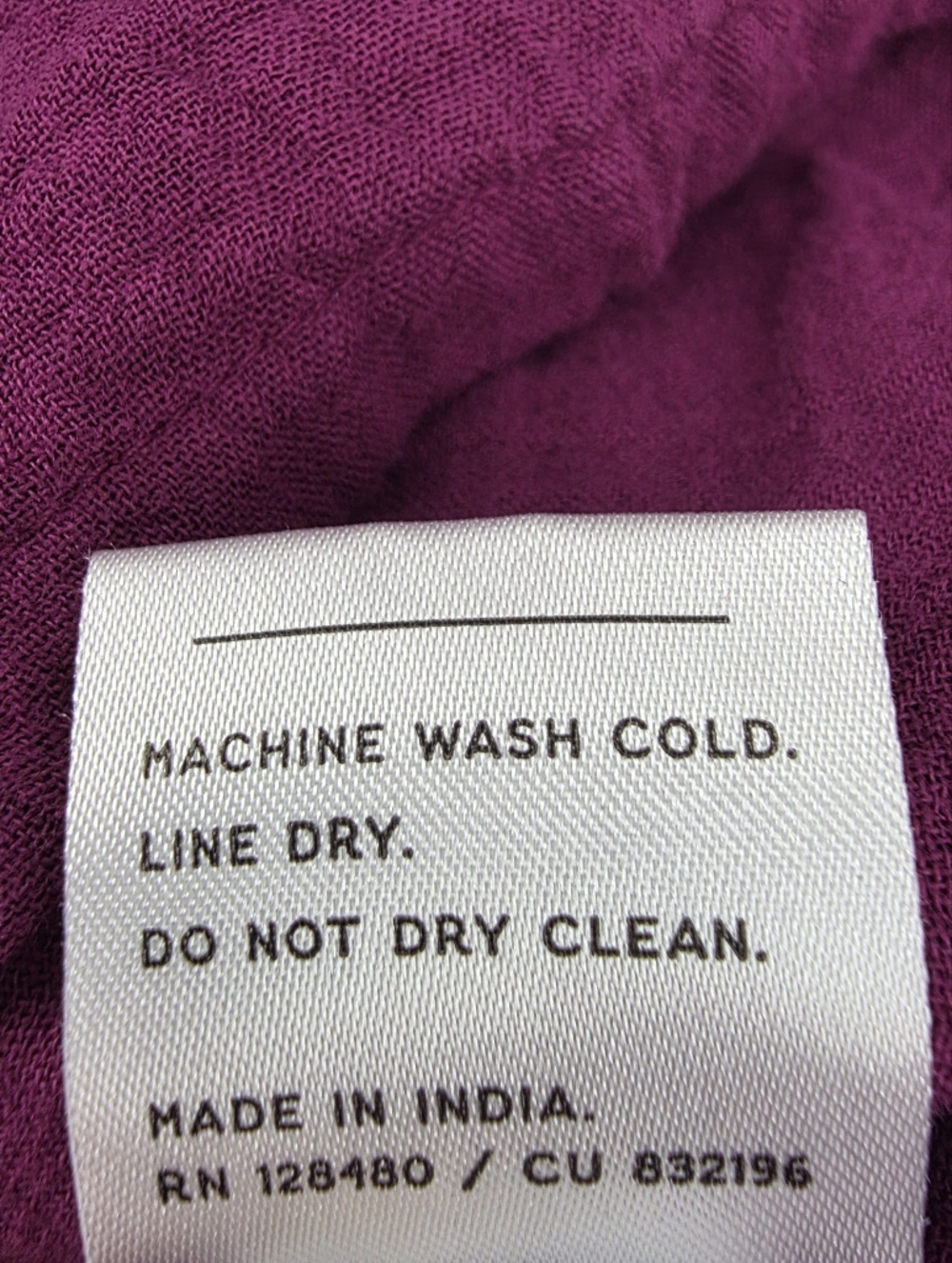 Pact Organic Cotton Coastal Double Gauze Breezy Midi Dress XS Sangria Minimalist - Picture 16 of 16